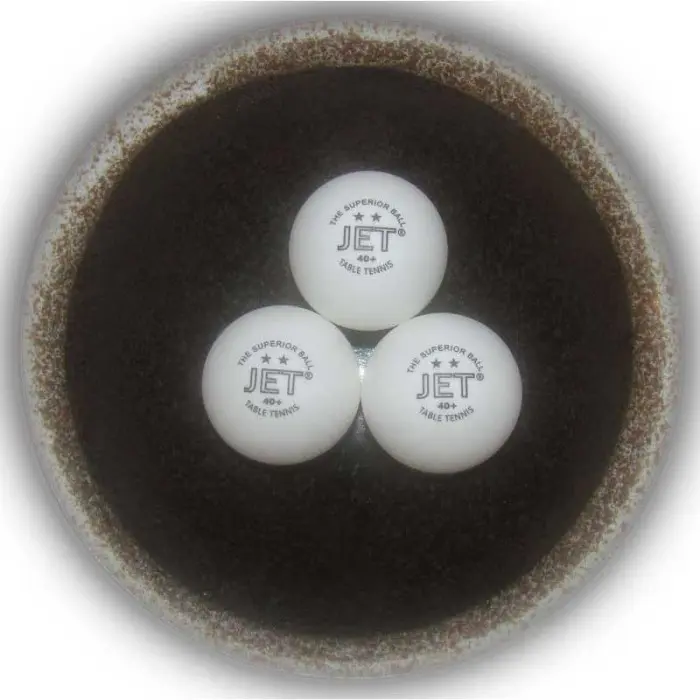JET 40+ 塑料二星白色/白黃雙色練習球 新塑料ABS 40+ 訓練隊專用球 圖 2
