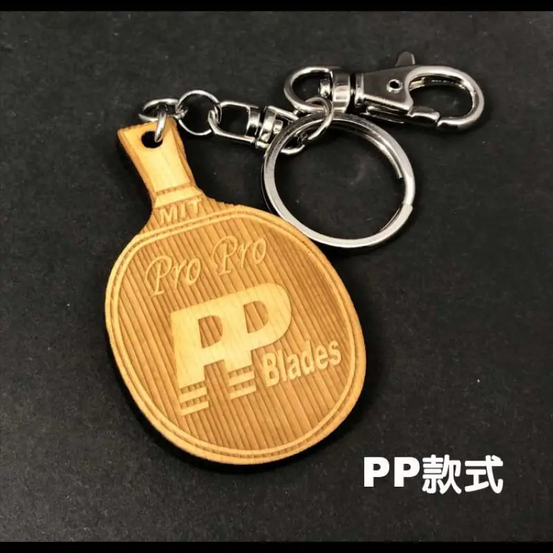 【P.P.】日本木曾檜單板-迷你小球拍鑰匙圈 圖 2