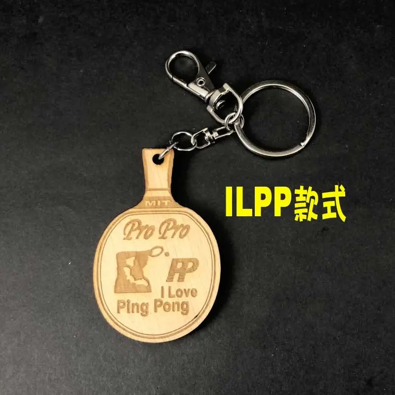 【P.P.】日本木曾檜單板-迷你小球拍鑰匙圈