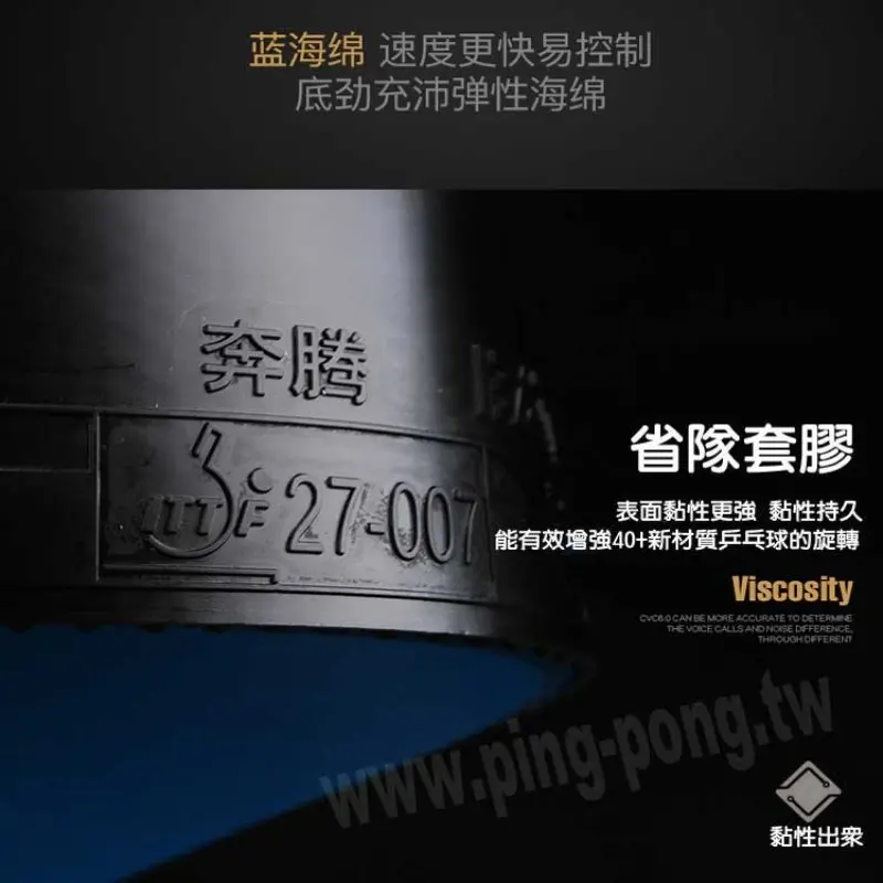 友誼729奔騰2 省隊器材 省套藍海綿套膠 圖 5